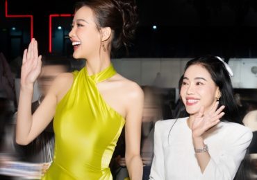 CEO Phạm Kim Dung rạng rỡ cùng Hoa hậu Bảo Ngọc chấm thi Duyên dáng Ngoại thương