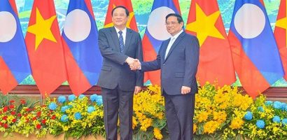 Thủ tướng Phạm Minh Chính chủ trì lễ đón Thủ tướng Lào thăm chính thức Việt Nam
