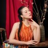 Á hậu Hoàng Oanh khoe nhan sắc đậm nét Á Đông trong bộ ảnh Tết