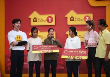 Vũ Thu Phương và Erik chung sức giúp đỡ cho trẻ em mồ côi