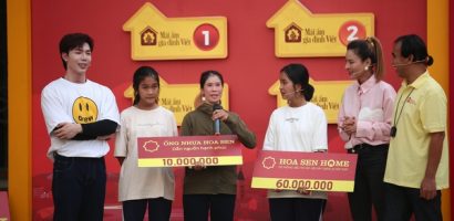 Vũ Thu Phương và Erik chung sức giúp đỡ cho trẻ em mồ côi
