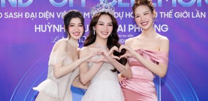 Hoa hậu Mai Phương xuất hiện rực rỡ ‘đọ sắc’ cùng Bảo Ngọc và Phương Nhi