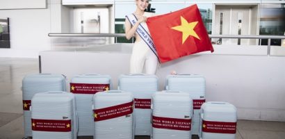 Hoa hậu Mai Phương mang 140kg hành lý đến Miss World lần thứ 71
