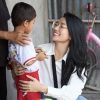Á hậu Hoàng Nhung thăm trẻ mồ côi, trẻ có hoàn cảnh khó khăn tại An Giang