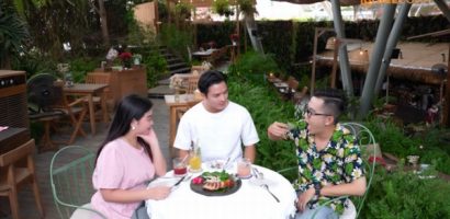 Hoàng Rapper và Chen Ru Lu mời Lê Minh Thành thưởng thức đại tiệc