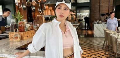 Chơi môn thể thao ‘quý tộc’, Thu Hoài ghi điểm với nhan sắc trẻ trung