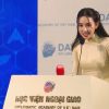 Thuỳ Tiên phát biểu tại buổi Đối thoại giữa Tổng Thư ký ASEAN với thanh niên ASEAN