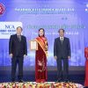 Hoa hậu Hoàng Thanh Nga nhận giải thưởng Top 10 Thương hiệu mạnh quốc gia năm 2024