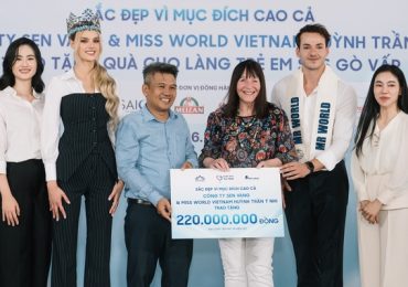 Hoa hậu Ý Nhi đi từ thiện cùng Miss World 2024, Mr World 2019
