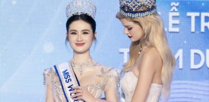 Hoa hậu Ý Nhi nhận sash đại diện Việt Nam tại Hoa hậu Thế giới lần thứ 72