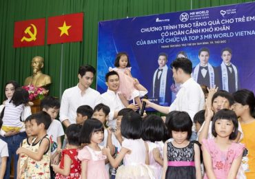 Top 3 Mr World Vietnam 2024 mang trung thu sớm đến trẻ mồ côi