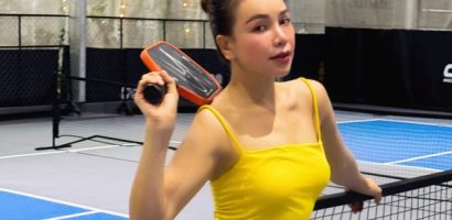 Trà Ngọc Hằng khoẻ khoắn, đầy sức sống trong trang phục chơi pickleball