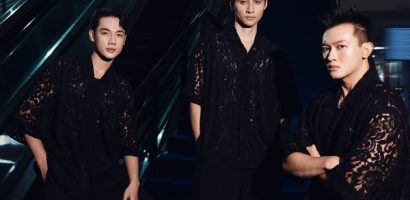 Tuấn Ngọc, Minh Toại và Ta Bi diện trang phục giống nhau dự show thời trang