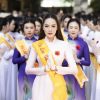 Hoa hậu Lê Hoàng Phương góp mặt tại Đại lễ Vu Lan tại Chùa Hoằng Pháp