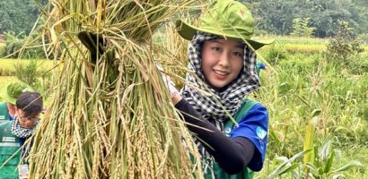 Hoa hậu Bảo Ngọc hỗ trợ bà con Tuyên Quang dựng nhà sau bão lũ