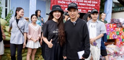 Lý Hải và đoàn phim ‘Lật mặt 8’ làm từ thiện tại Ninh Thuận