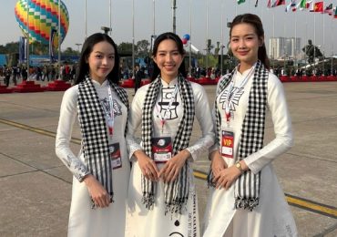 Thuỳ Tiên, Bảo Ngọc, Thanh Thuỷ tham gia Triển lãm Quốc phòng Quốc tế Việt Nam