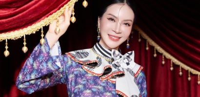MC Thanh Mai diện áo dài phá cách lạ mắt