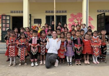 Hoa hậu Lương Thùy Linh mang dự án ‘Vẽ tương lai’ đến Sơn La