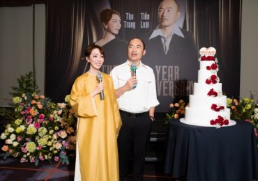 Thu Trang – Tiến Luật bất ngờ bị ekip ‘đánh úp’ tổ chức kỷ niệm 14 năm ngày cưới