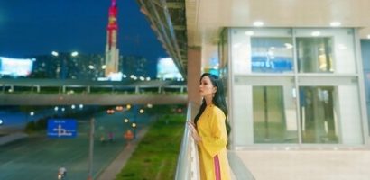 Ca sĩ Hà Phương khoe sắc đầu Xuân