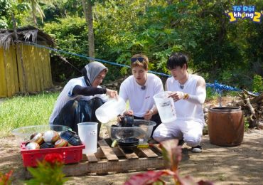 Diễn viên Quốc Anh tung skill rửa chén điêu luyện với Võ Tấn Phát