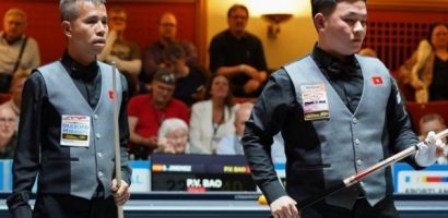 Trần Quyết Chiến, Bao Phương Vinh thắng dễ trận ra quân Giải carom 3 băng đồng đội thế giới