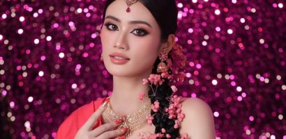 Hoa hậu Ý Nhi khoe sắc trong trang phục truyền thống Ấn Độ