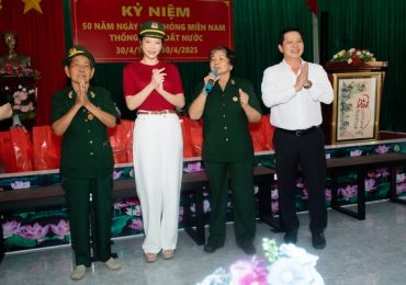 Lý Nhã Kỳ tri ân cựu chiến binh Long Đất