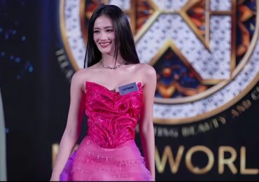 Ý Nhi diện trang phục lấy cảm hứng từ hoa sen thi Top Model tại Miss World
