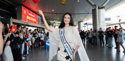 Hoa hậu Ý Nhi lên đường tới Ấn Độ thi Miss World lần thứ 72