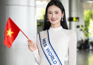 Hoa hậu Ý Nhi về nước trong vòng tay người hâm mộ