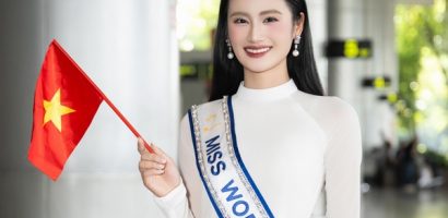 Hoa hậu Ý Nhi về nước trong vòng tay người hâm mộ