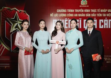 Lương Thùy Linh, Tiểu Vy dắt tay tham dự Gala vinh quang Công an Nhân dân Việt Nam