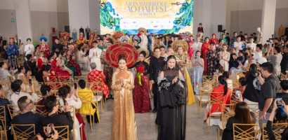 Hoa hậu Như Vân khoe sắc trên sàn diễn Vietnam Heritage Áo Dài Fest