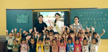 Hoa hậu Trâm Anh mang yêu thương đến học sinh vùng cao Tây Bắc