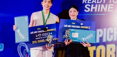 Trà Ngọc Hằng – Hữu Long tỏa sáng tại Pickleball Kootoro mùa 3