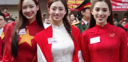 Dàn Hoa hậu góp mặt trong lễ diễu binh kỷ niệm 80 năm Quốc khánh 2/9