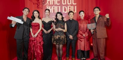 Dàn ‘cô dâu’ Lâm Thanh Mỹ, Phương Trà My, Lê Tuyết Anh xuất hiện tại thảm đỏ ‘Khế ước bán dâu’