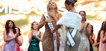 Miss Cosmo 2024 trao sash cho Hoa hậu Hoàn Vũ Mỹ