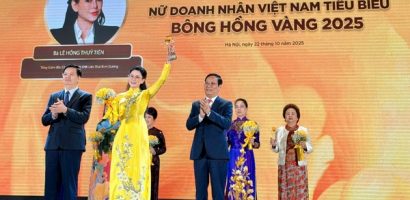Lê Hồng Thủy Tiên được vinh danh Top 10 Bông Hồng Vàng 2025