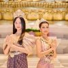 Hoa hậu Thanh Thủy xúc động khi lần đầu khoác trang phục truyền thống Cambodia