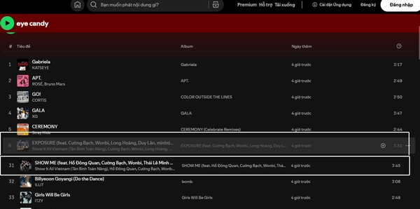 ‘Tân binh toàn năng’ chiếm 2 vị trí trên Playlist Crossborder của Spotify ‘Tân binh toàn năng’ chiếm 2 vị trí trên Playlist Crossborder của Spotify