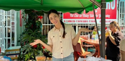 Lương Thùy Linh nấu ăn cho bệnh nhi ung bướu