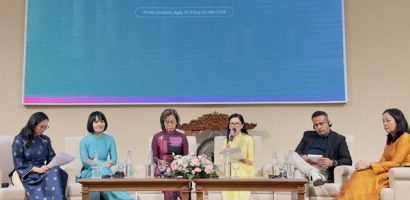 Bà Lê Hồng Thủy Tiên phát biểu tại sự kiện Rung chuông vì Bình đẳng giới 2026