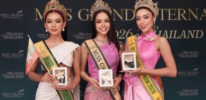 Emoura Phạm tự tin trả lời phỏng vấn truyền thông quốc tế tại Thái Lan