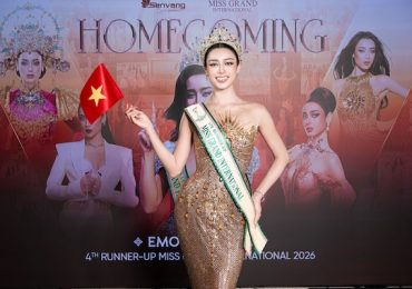 Emoura Phạm xúc động trở về Việt Nam sau Miss Grand International 2026