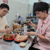 Nam Khánh và Kan Hy khám phá quán lẩu tam tinh gia truyền tại TP HCM